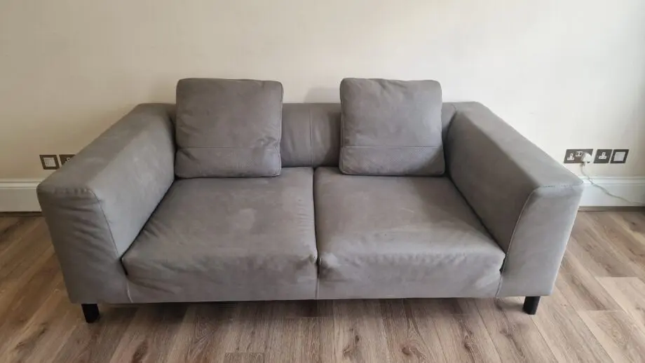 The Conran Shop Sloan 2-seater sofa and armchairs - Fermo leather, lead grey
