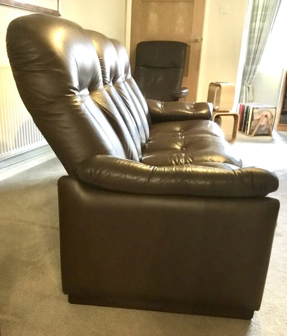 70s/80s Skippers Leather Sofa