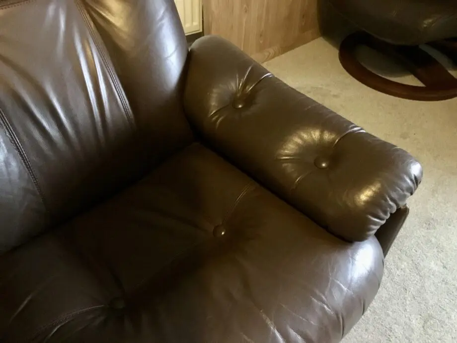 70s/80s Skippers Leather Sofa