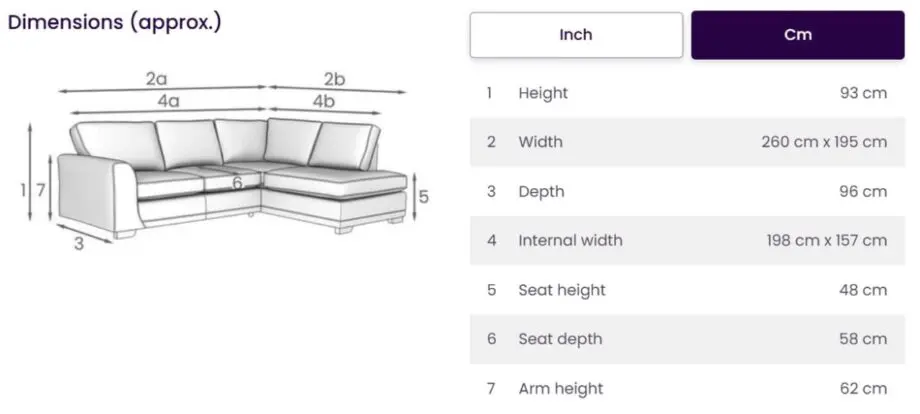 DFS Grey Orka Corner Sofa