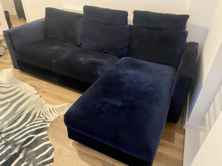 IKEA VIMLE 3-Seat Sofa with Chaise – Djuparp Dark Blue – Excellent Condition