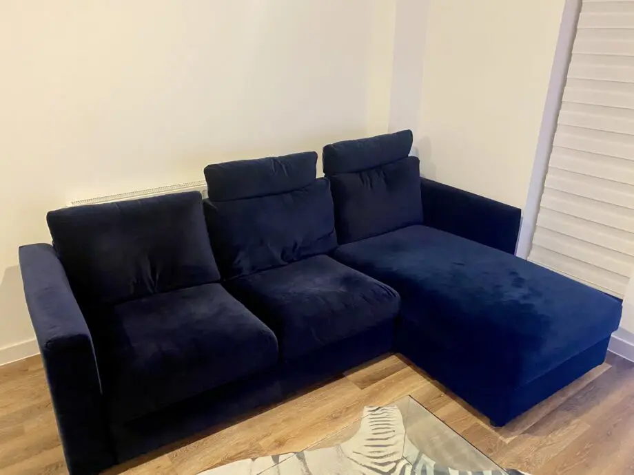 IKEA VIMLE 3-Seat Sofa with Chaise – Djuparp Dark Blue – Excellent Condition