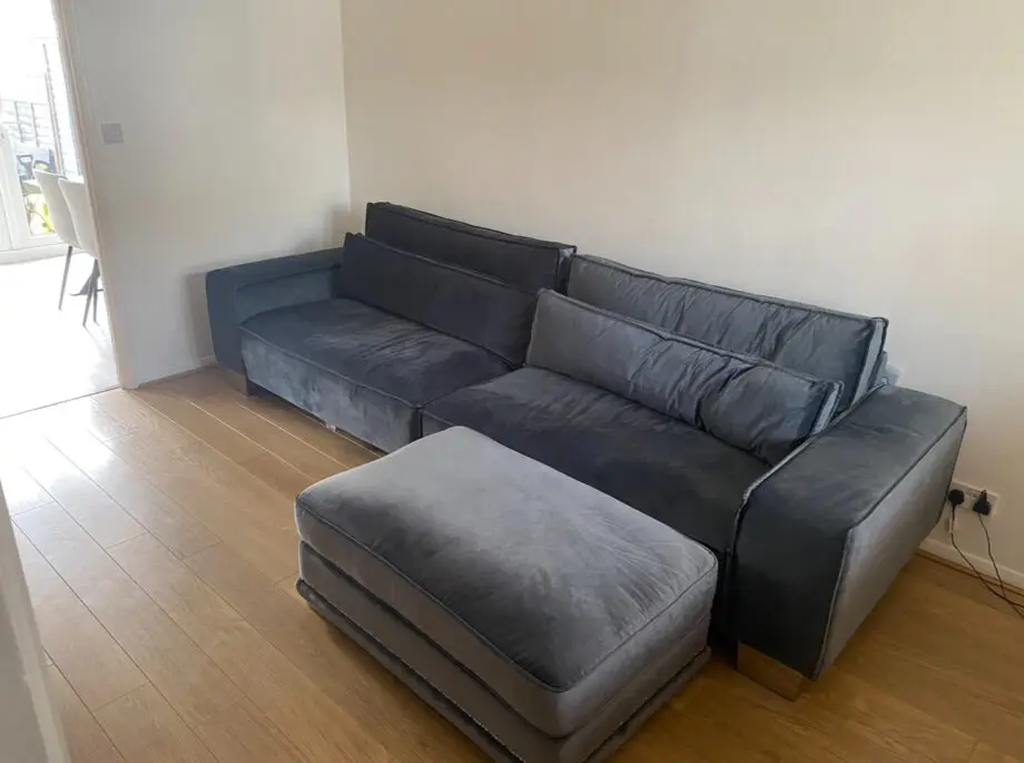 Sofa Club Blue velvet modular sofa