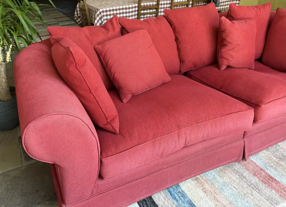 Sofaworkshop red 4 seater sofa