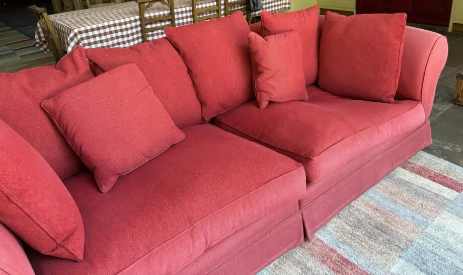 Sofaworkshop red 4 seater sofa