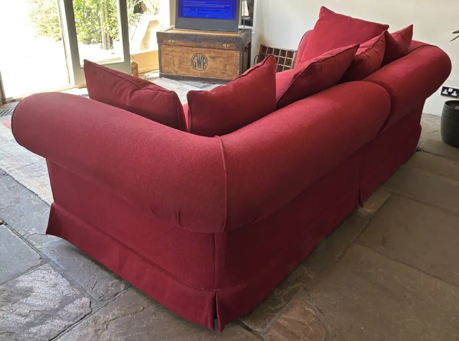 Sofaworkshop red 4 seater sofa