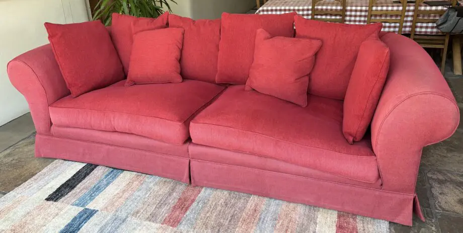 Sofaworkshop red 4 seater sofa