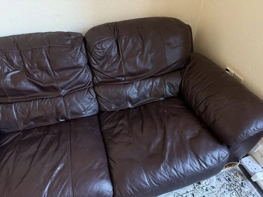 DFS Real leather 2 seater sofa luxury feel sofa