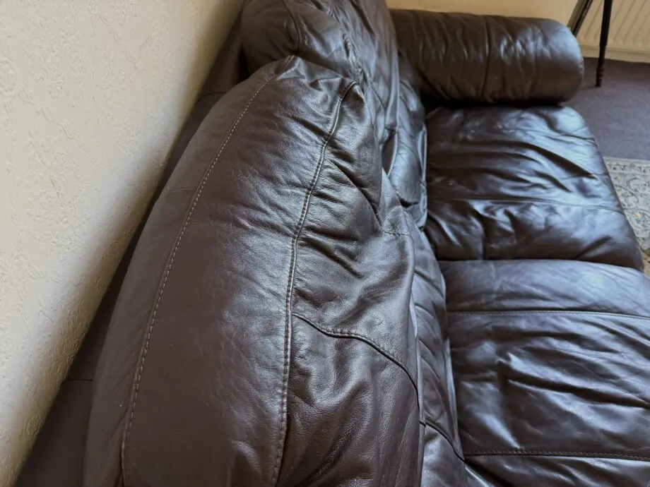 DFS Real leather 2 seater sofa luxury feel sofa