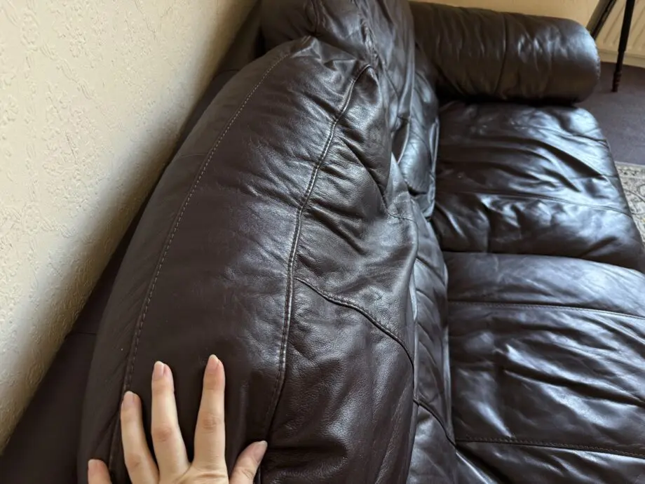 DFS Real leather 2 seater sofa luxury feel sofa