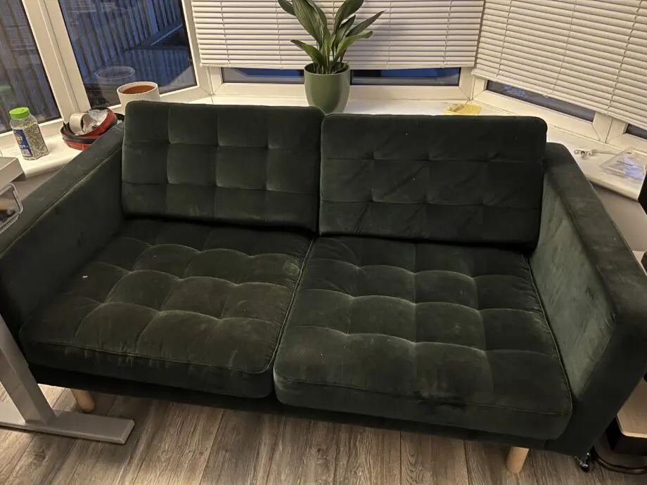 Green 2 seater ikea sofa