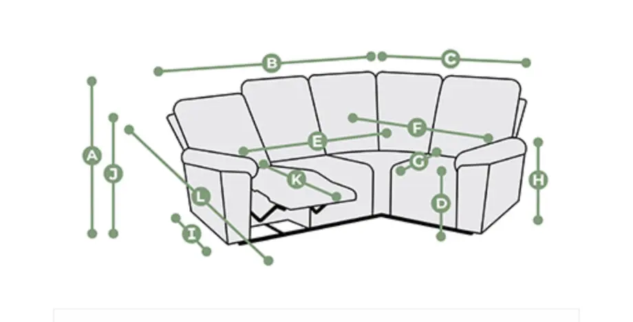 Goodwood modular 4 seater recliner sofa
