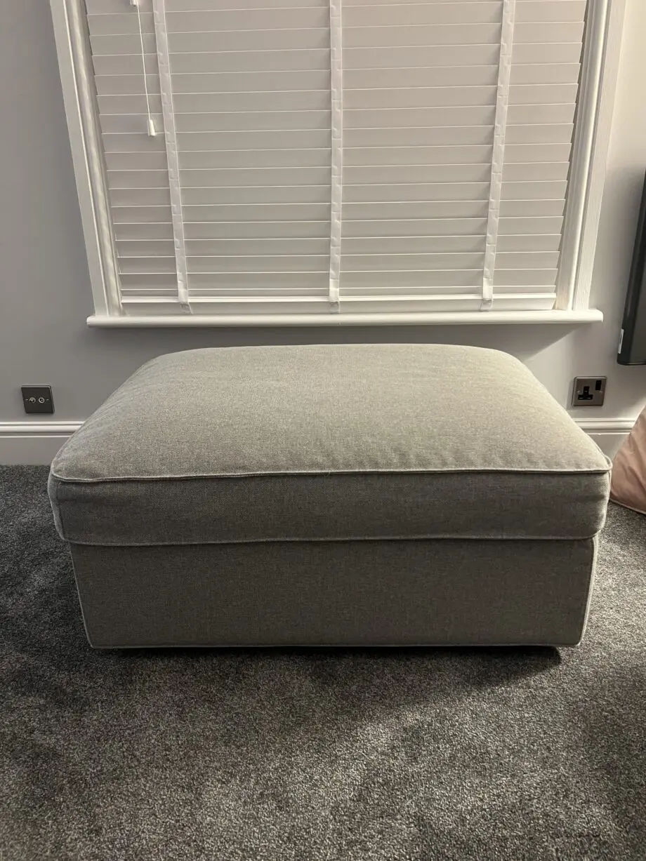 IKEA KIVIK Two-Seater Sofa + Footstool with storage