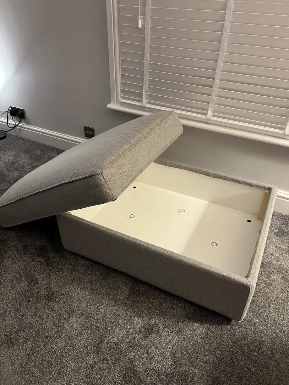IKEA KIVIK Two-Seater Sofa + Footstool with storage