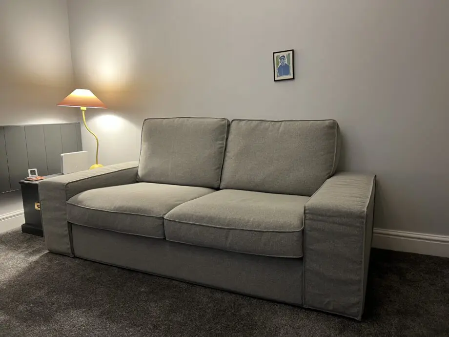IKEA KIVIK Two-Seater Sofa + Footstool with storage