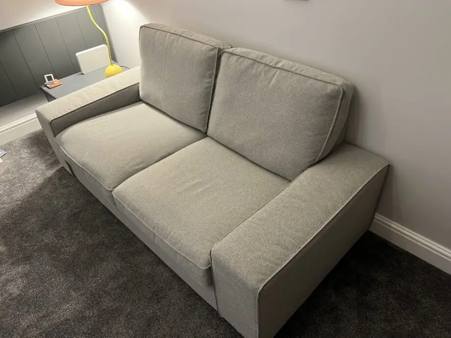 IKEA KIVIK Two-Seater Sofa + Footstool with storage