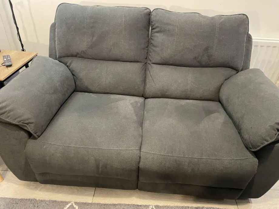 Furniture and Choice Grey Recliner sofa