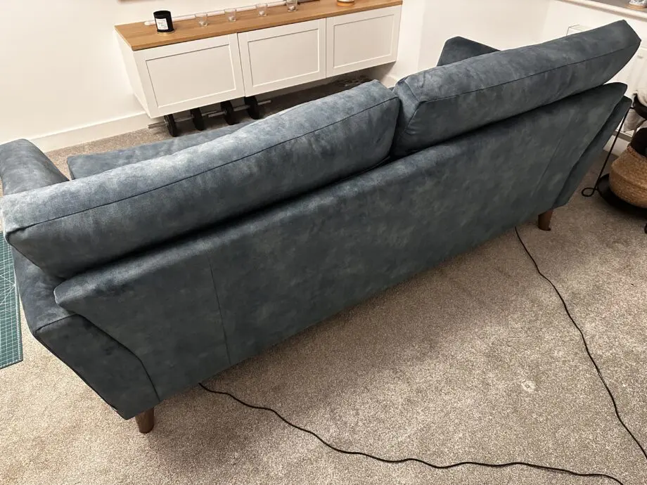 DFS French Connection Studio 3 seater power recliner in ocean