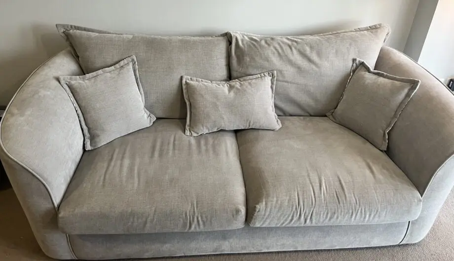 Sofology Grey Como 3-Seater Full Back Sofa
