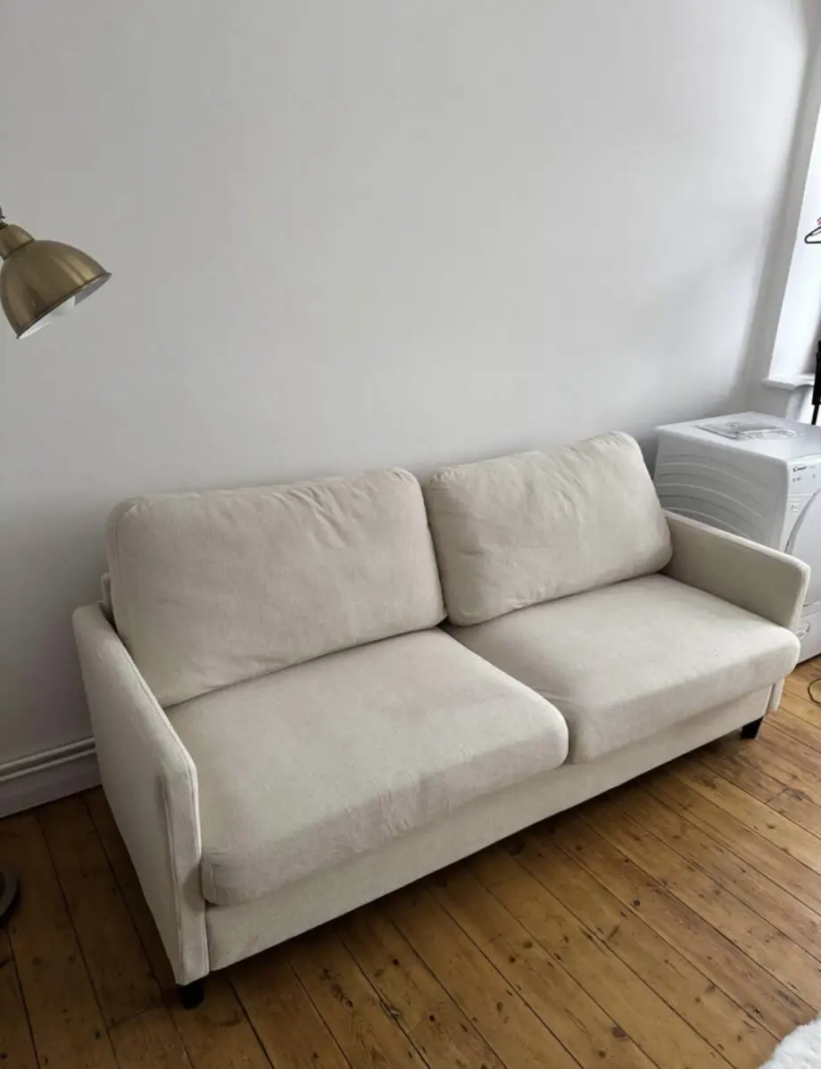 Cream 3 Seater Sofa