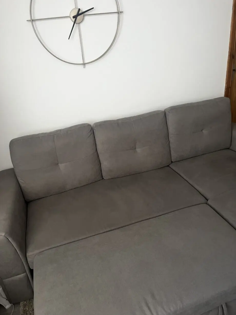3 seater L shaped sofa with Storage- Grey color