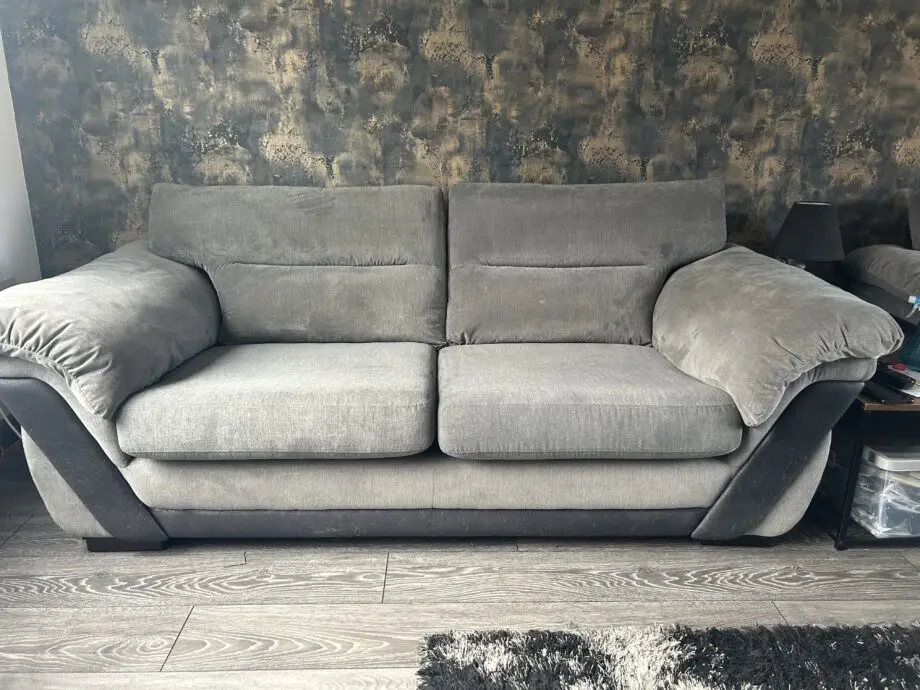 DFS dark drey sofa