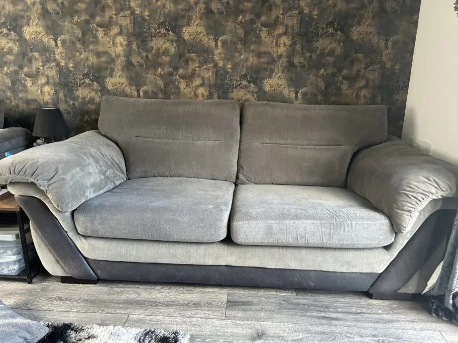 DFS dark drey sofa