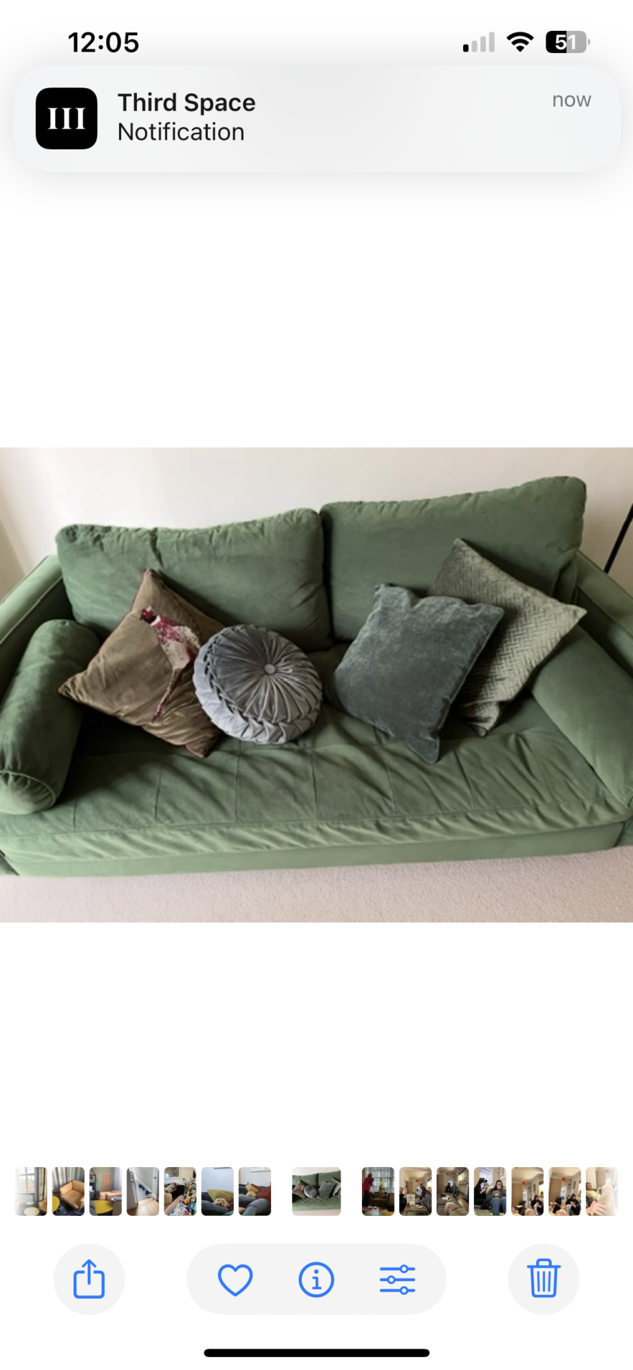 Swift Green velvet two seater