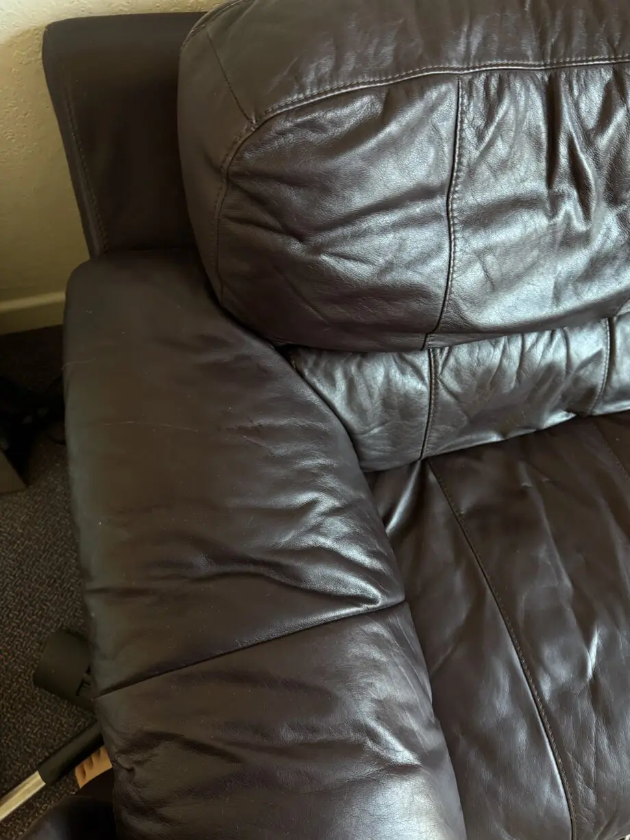 DFS Real leather 2 seater sofa luxury feel sofa