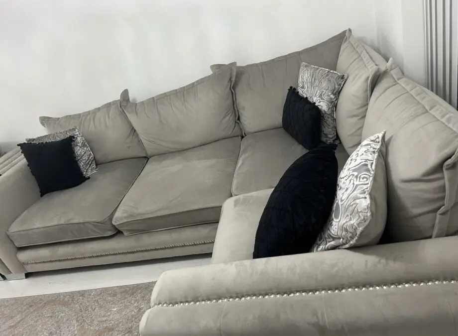 SCS LLB regency corner sofa and Snuggler chair