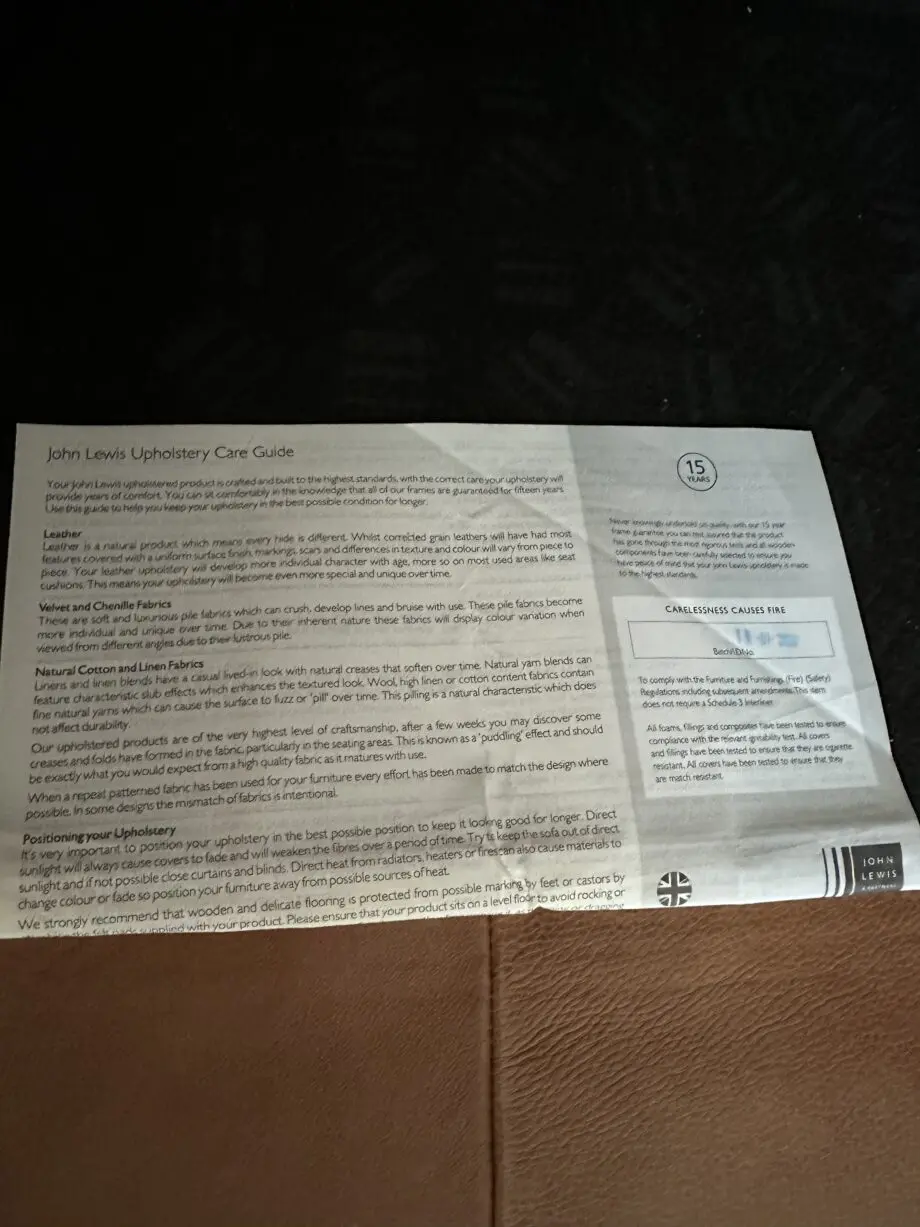 John Lewis 3 seater sofa, chair and footstool