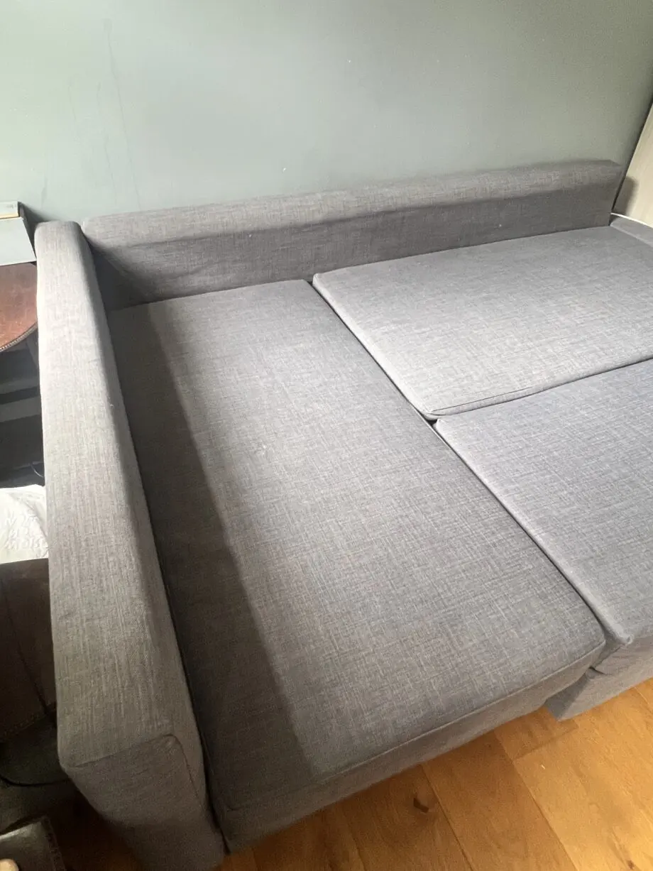 Ikea FRIHETEN grey corner sofa-bed with storage