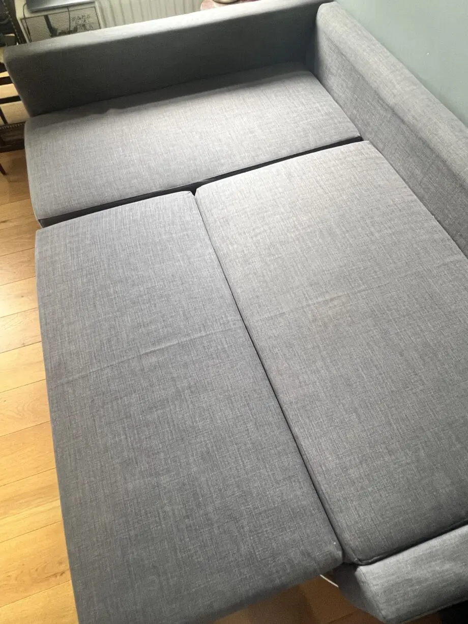 Ikea FRIHETEN grey corner sofa-bed with storage