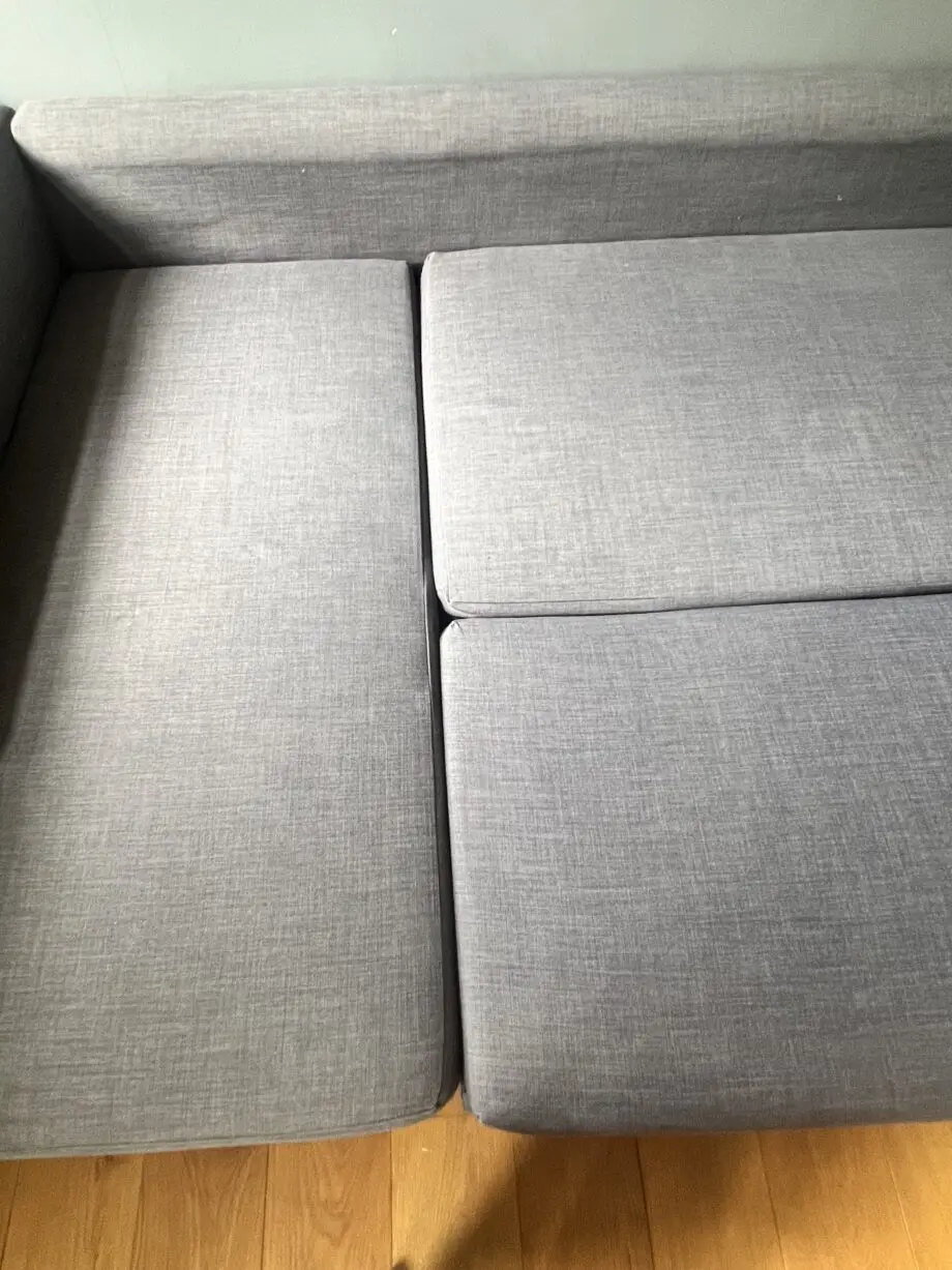 Ikea FRIHETEN grey corner sofa-bed with storage