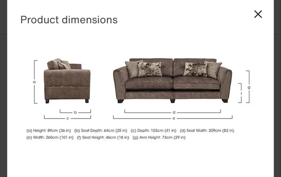Furniture Village Grey Amora Sofa Set