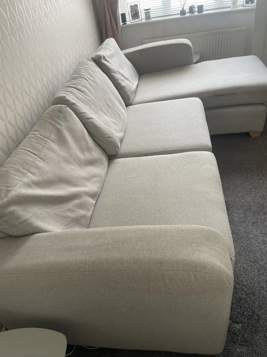Dfs 3 seater sofa with footstool