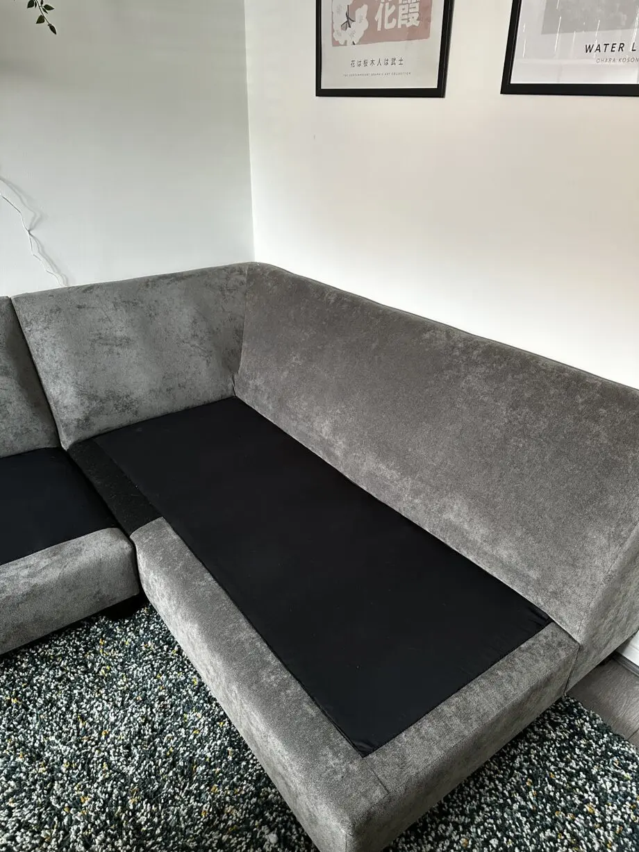 Grey corner sofa - Furniture Village Legend Classic Back Fabric Corner Sofa