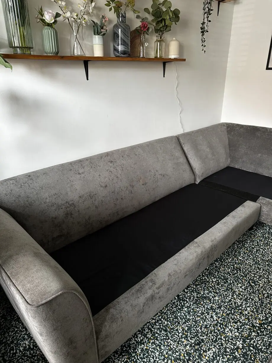 Grey corner sofa - Furniture Village Legend Classic Back Fabric Corner Sofa