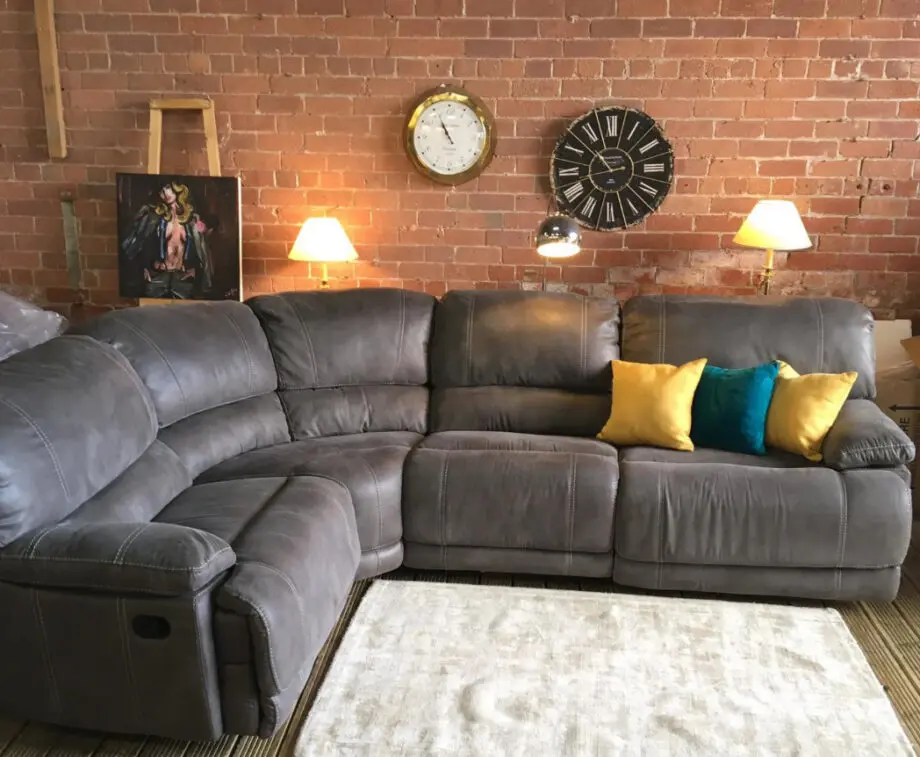 Steel grey Harveys modular corner