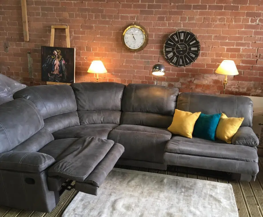 Steel grey Harveys modular corner