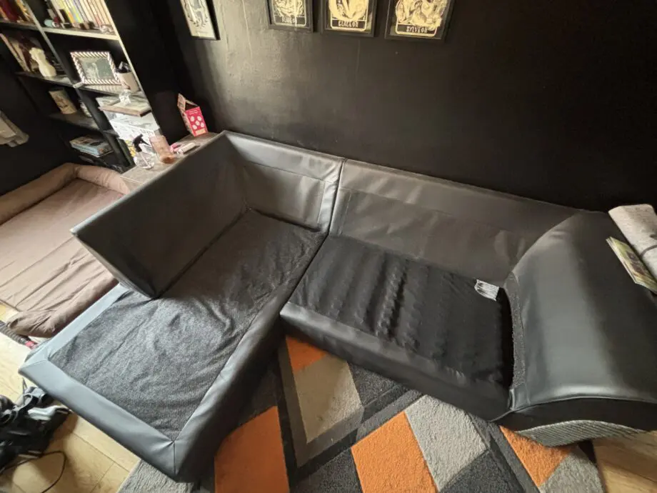 Harry left hand corner chaise sofa - charcoal