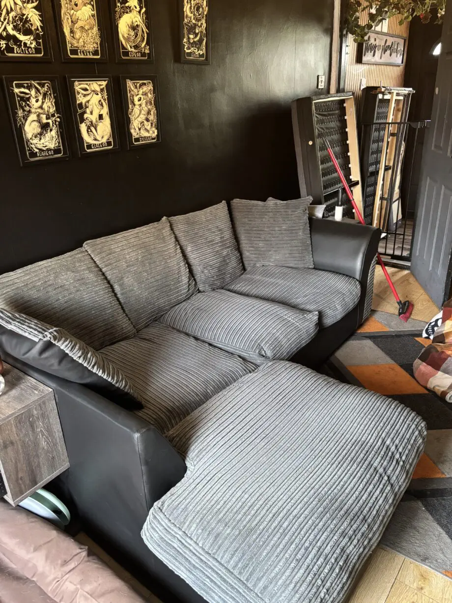 Harry left hand corner chaise sofa - charcoal