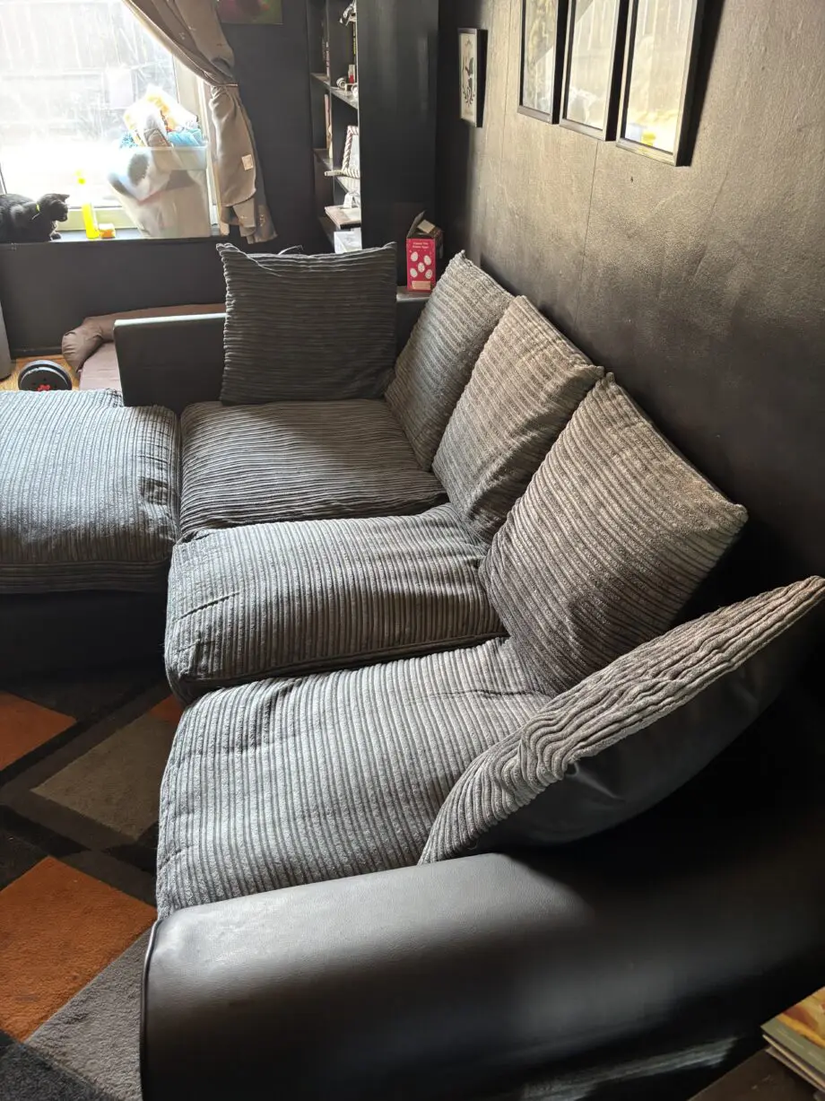 Harry left hand corner chaise sofa - charcoal
