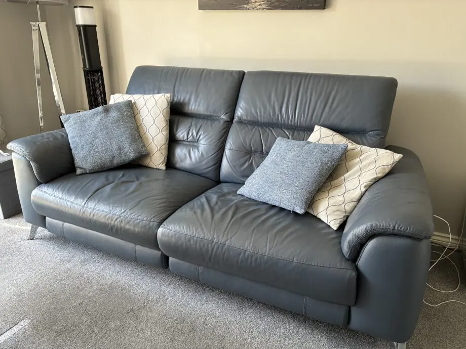 Contempo 3 seater leather power recliner