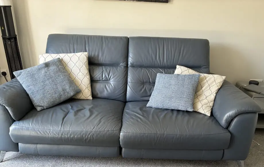 Contempo 3 seater leather power recliner