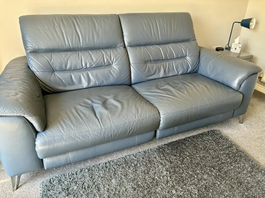 Contempo 3 seater leather power recliner