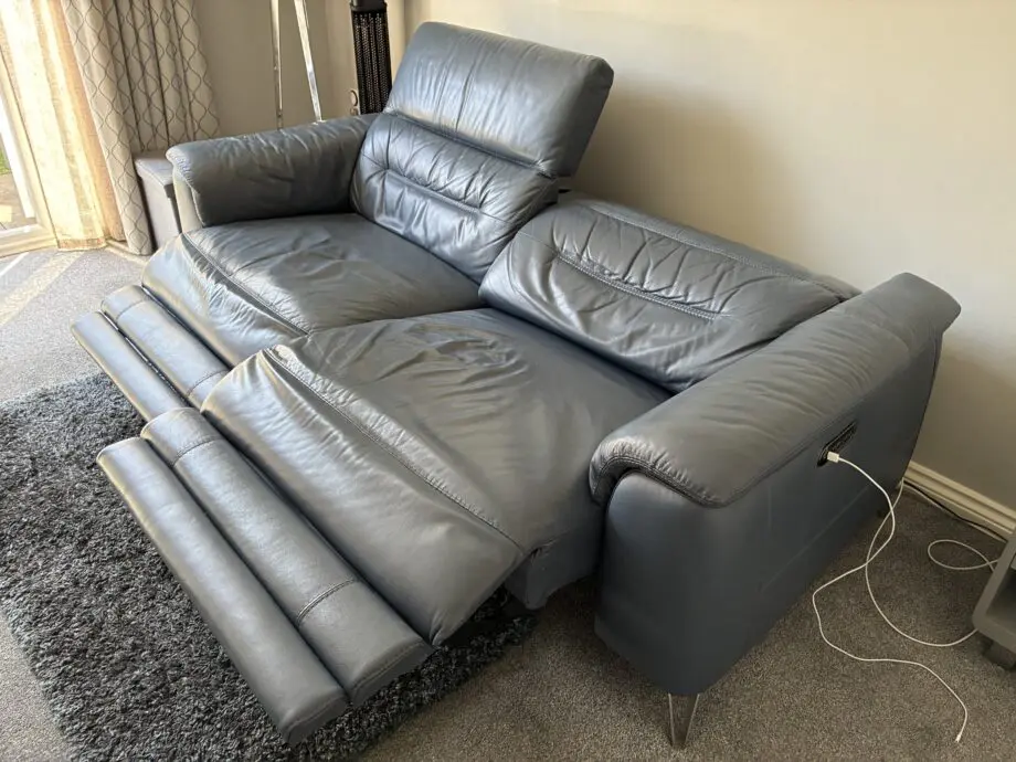 Contempo 3 seater leather power recliner