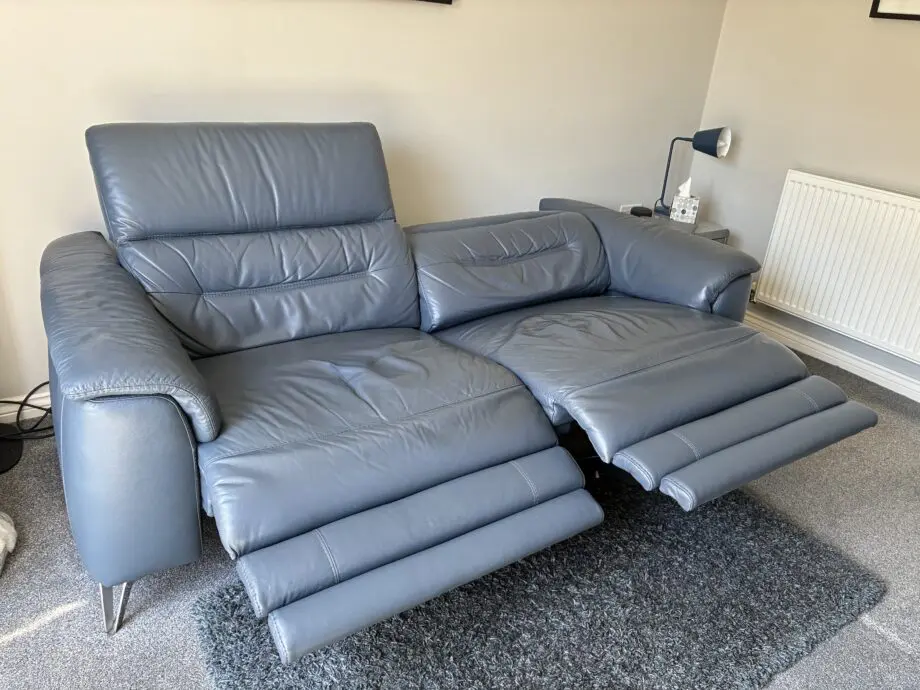 Contempo 3 seater leather power recliner