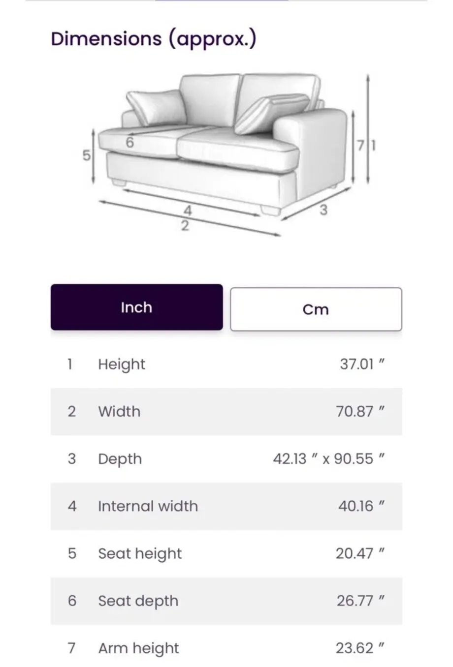 2 Seat Sofa Bed - DFS - Kinsey