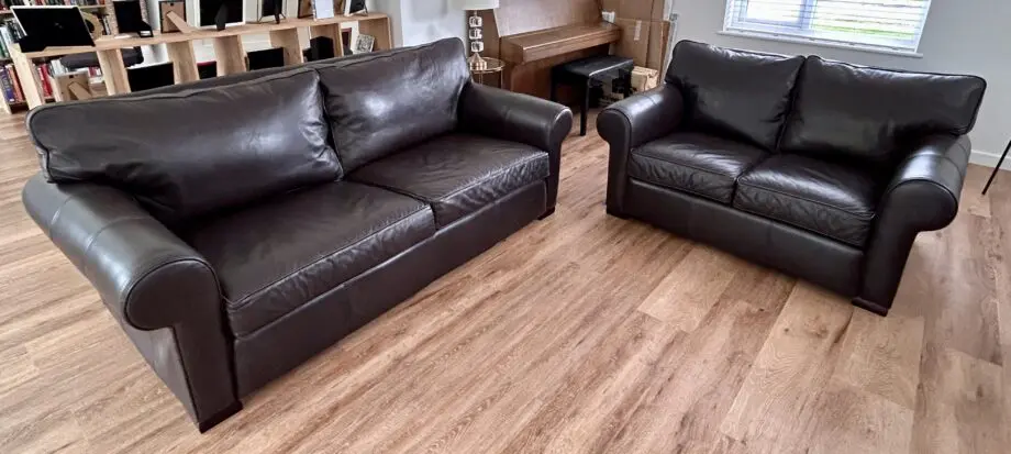Multiyork Leather Sofa Suite 3-seater and 2-seater